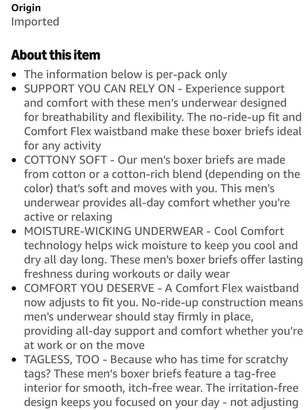Hanes Men’s Tag-less Cool- Dry Boxer Briefs 3 - Pack - NWT XL No Ride Fit  Sport